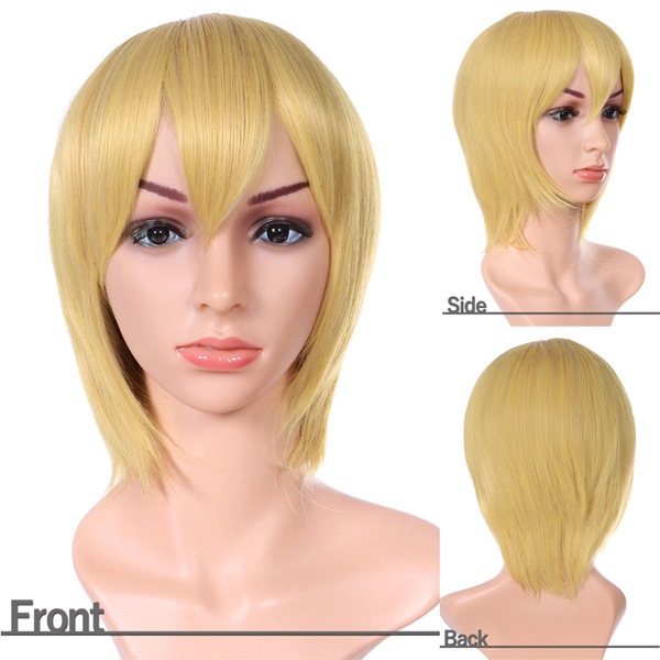 ウィッグ 『コスプレショートウィッグ ゴールドブロンド』 Fujitatsu