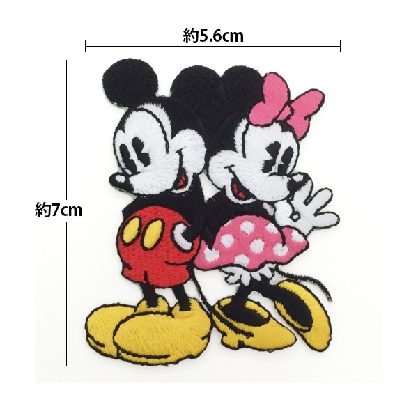 ワッペン 『ディズニー ワッペン ミッキーマウス ミニーマウス 55804