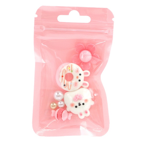 手芸パーツ 『デコパーツミックス アニマル ピンク DW-14』 KIYOHARA