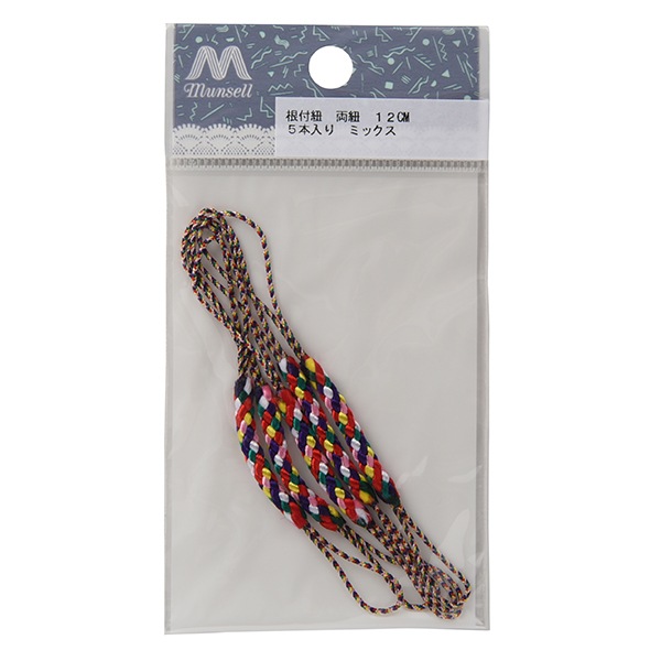 手芸金具 『根付紐 両紐 ミックス 5本入り 12C』 ビーズ,ビーズ金具