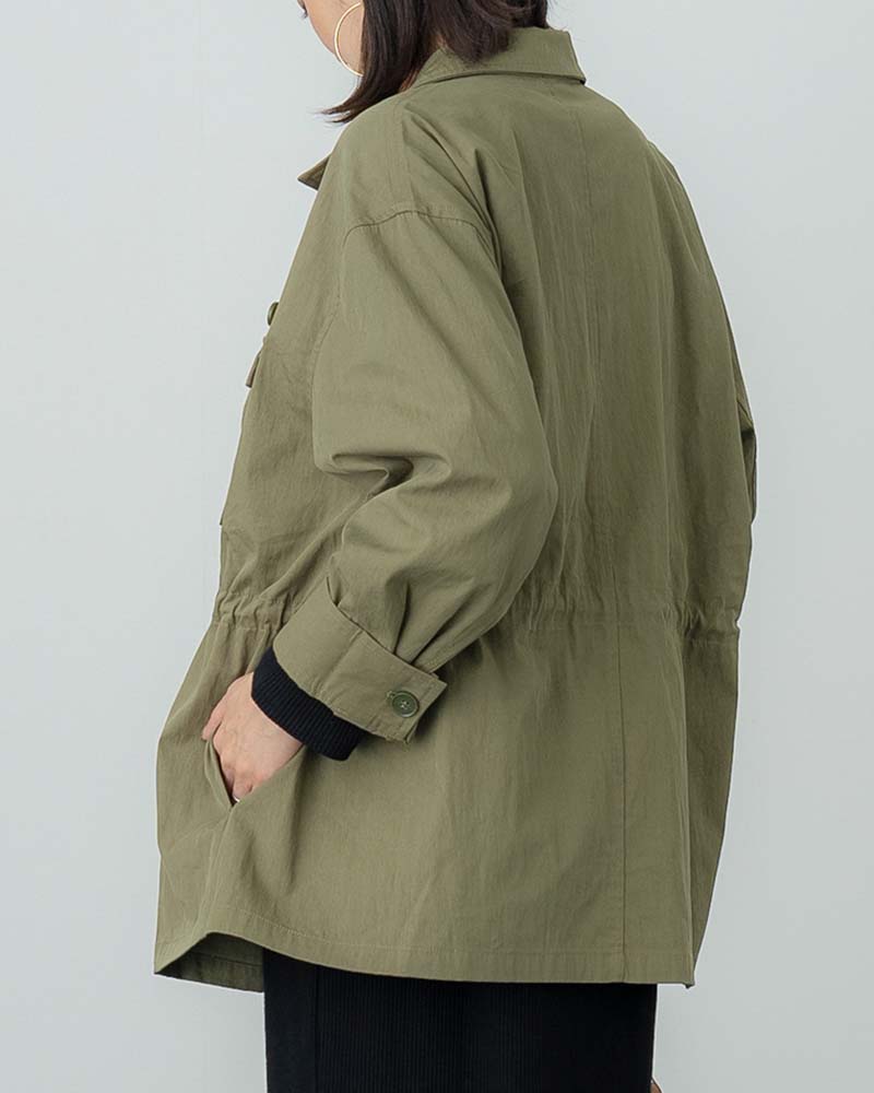 otostyle】コットンナイロンミリタリーシャツジャケット | OUTER