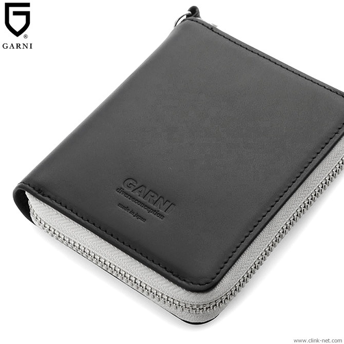 CLINK｜GARNI SLICK ZIP FOLD WALLET - BLACK [GL19015]｜東京・吉祥寺