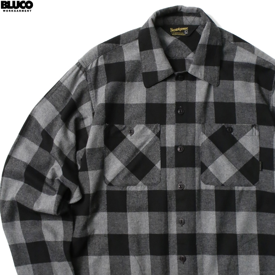 CLINK｜BLUCO BUFFALO CHECK FLANNEL SHIRTS (GRAY) [1148]｜東京