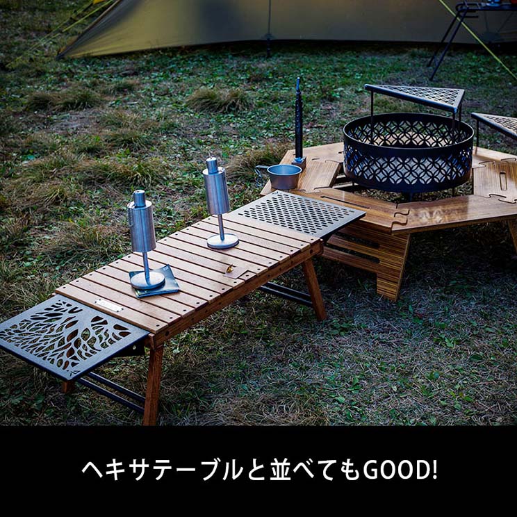 ハレテーブル ツリー柄アイアンセット | DEVISE WORKS | キャンプ用品