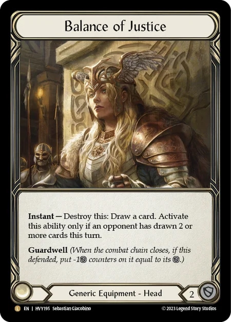 EN】【Rainbow Foil】[Generic] Balance of Justice / 公正の守護 [L