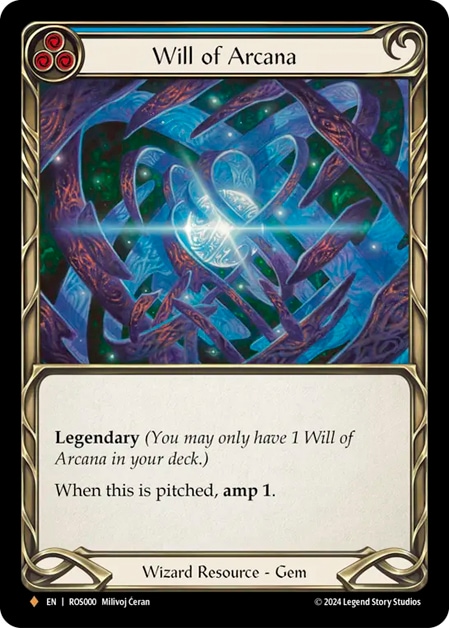 EN】【Cold Foil】[Wizard] Will of Arcana / 秘奥の意志 [F]《ROS000