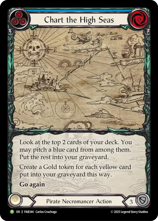 EN】【Rainbow Foil】[Pirate Necromancer] Chart the High Seas