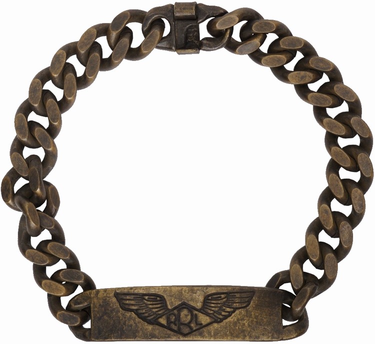 ダブルアールエル) RRL アメリカ製 ブラス ID ブレスレット 真鍮製