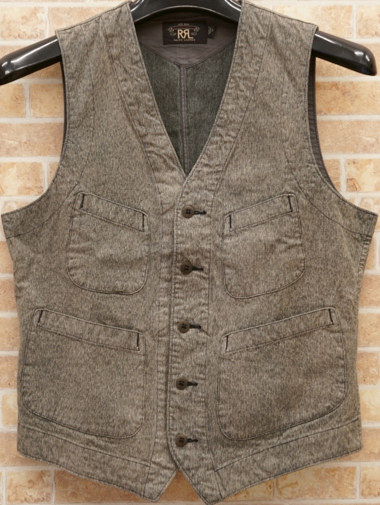 ダブルアールエル) RRL コットン ジャスペ Jackson ベスト Cotton