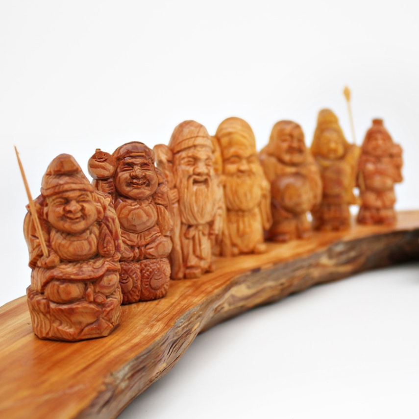 讃岐一刀彫 肥松 七福神 | 住,インテリア,オブジェ・BOX | IKUNAS