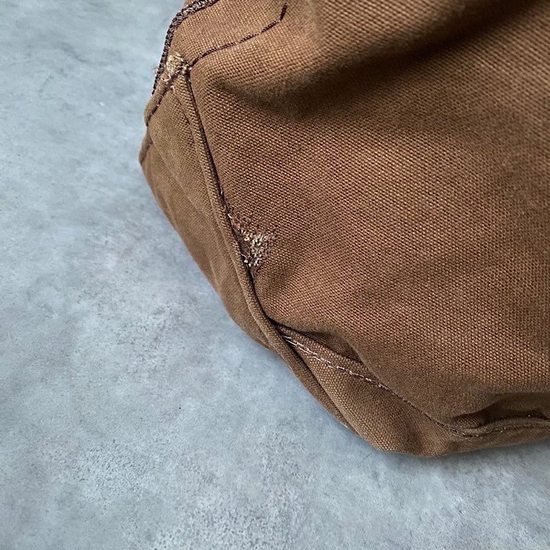 90's L.L BEAN Leather Handle Canvas Tote BAG BROWN/LARGE 90年代