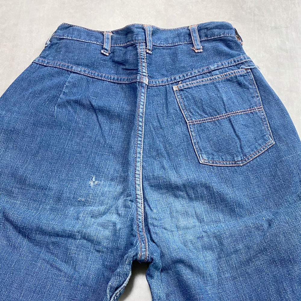 60's JEANIES by BLUE BELL DENIM RANCH PANTS 60年代 ブルーベル