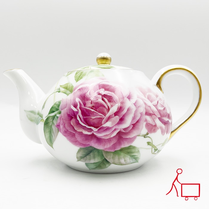 k4【勝俣 由治(作)】【送料無料】ティーポット（バラ） | ポット（Pot