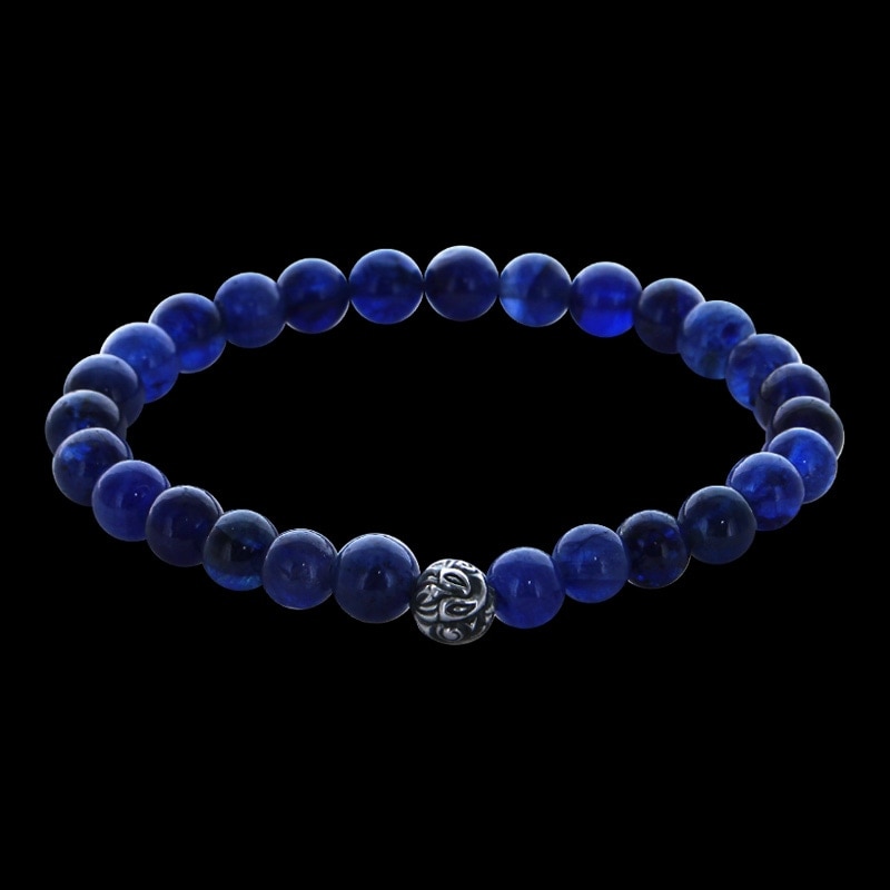 エンボスド ネスト ビード (S) ハイクォリティー サファイア (6mm