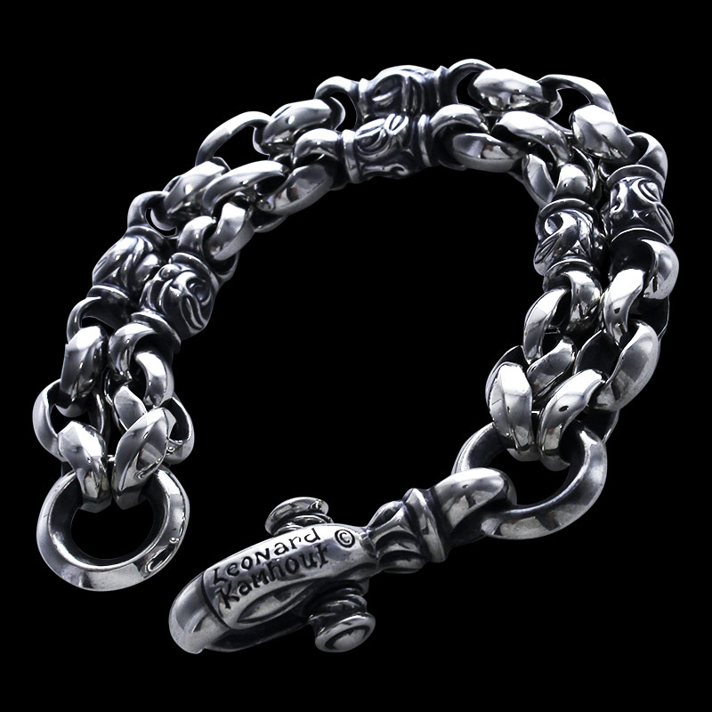 ダブル シルク ドーヴ ブレスレット (レナードカムホート刻印) | メイ