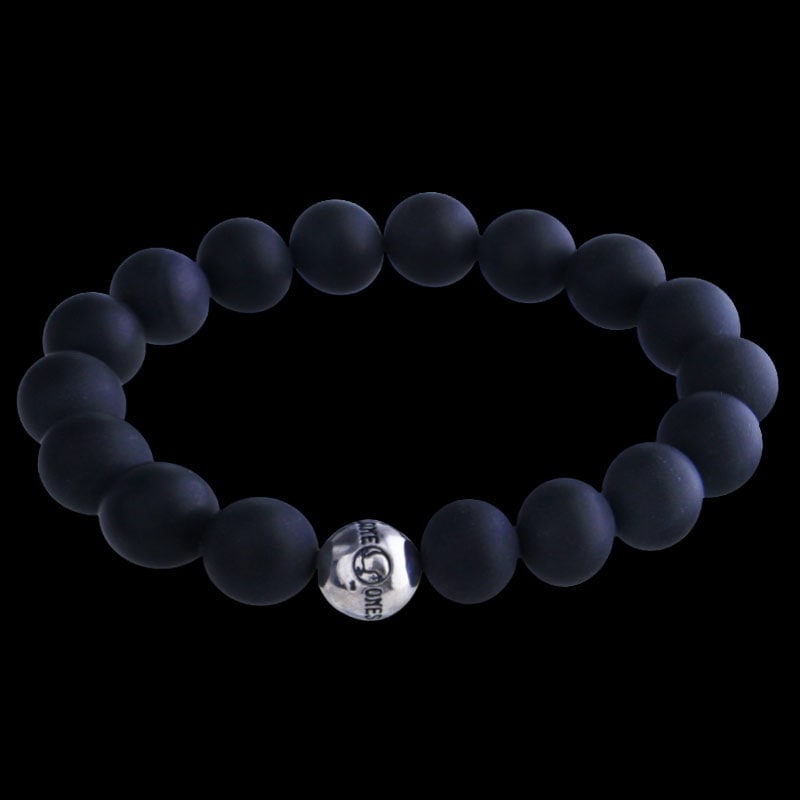 ロンワンズ ロゴ ビード マットオニキス (10mm) ブレスレット | メイ