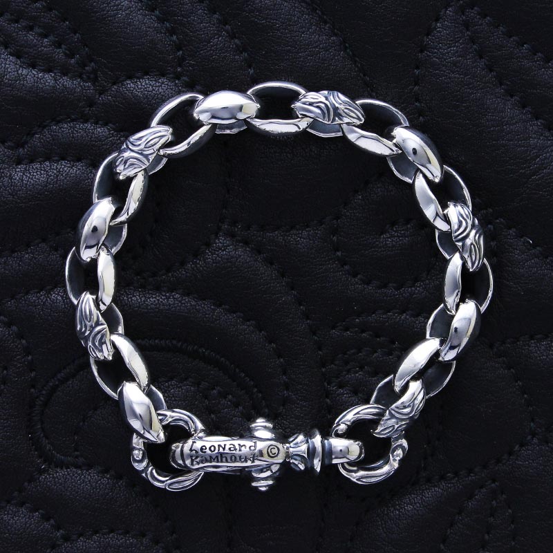 カーヴド シルク リンク (S) ブレスレット (クレーン サークル