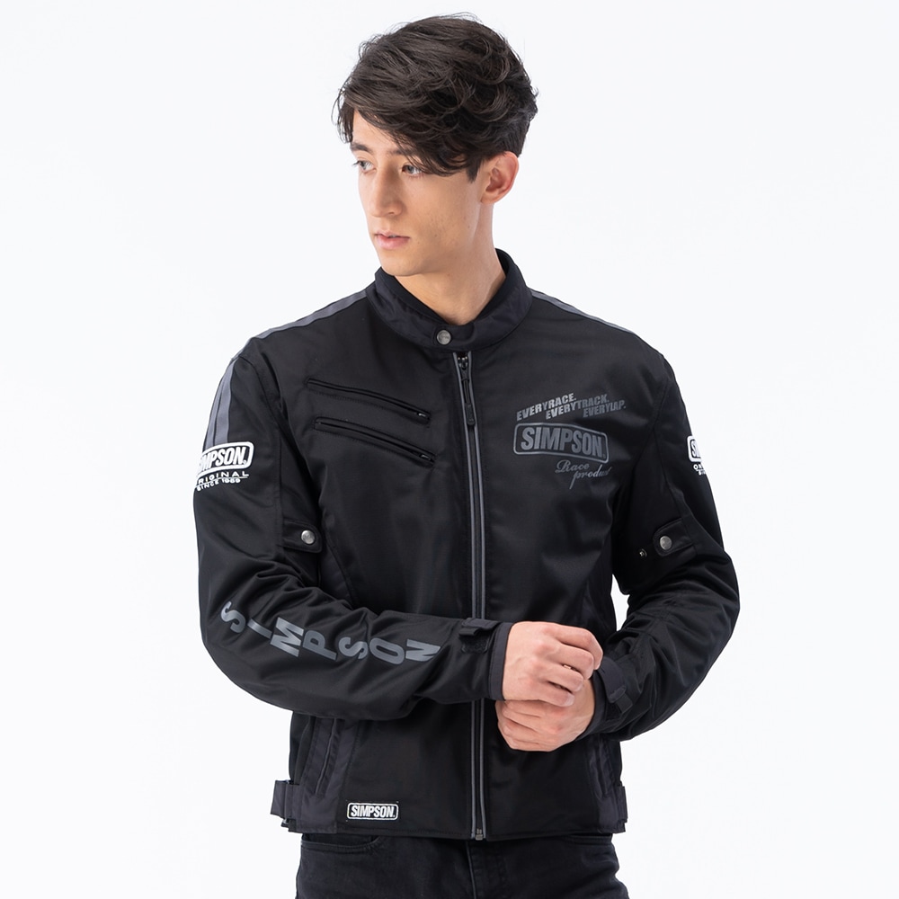 SIMPSON NSM-2204 ライダース メッシュジャケット 春夏モデル