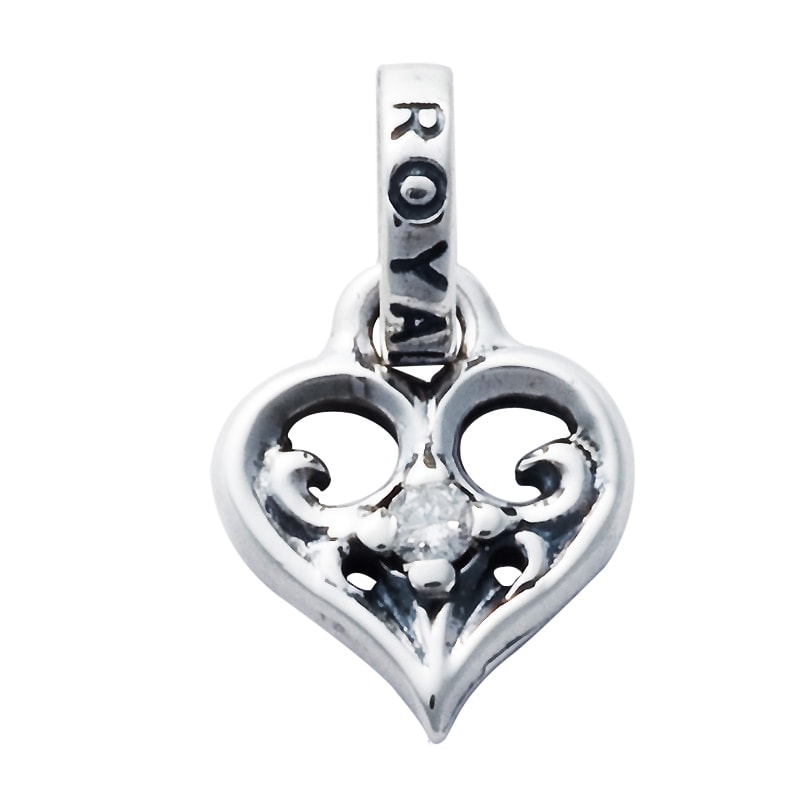 ALLEGRA HEART WITH DIAMOND | ペンダント,シルバー | ロイヤル
