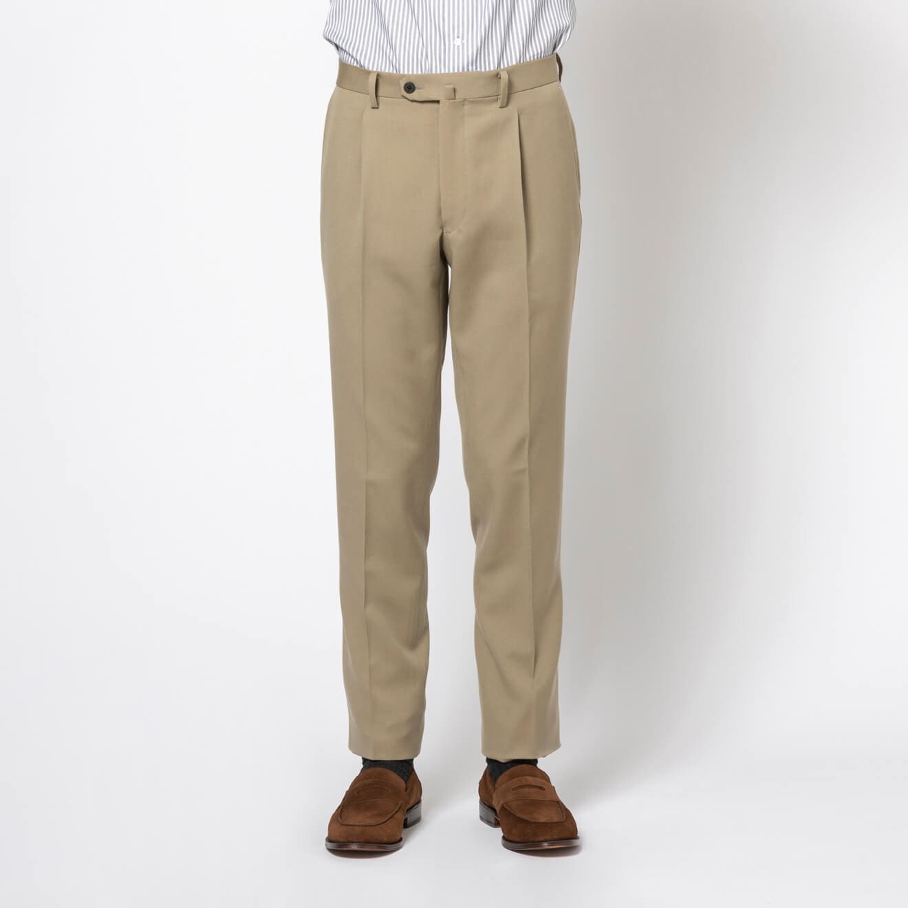 ≪WEB特価≫MARZOTTO/マルゾット/段返り3釦/ワンタックスリム/ベージュ