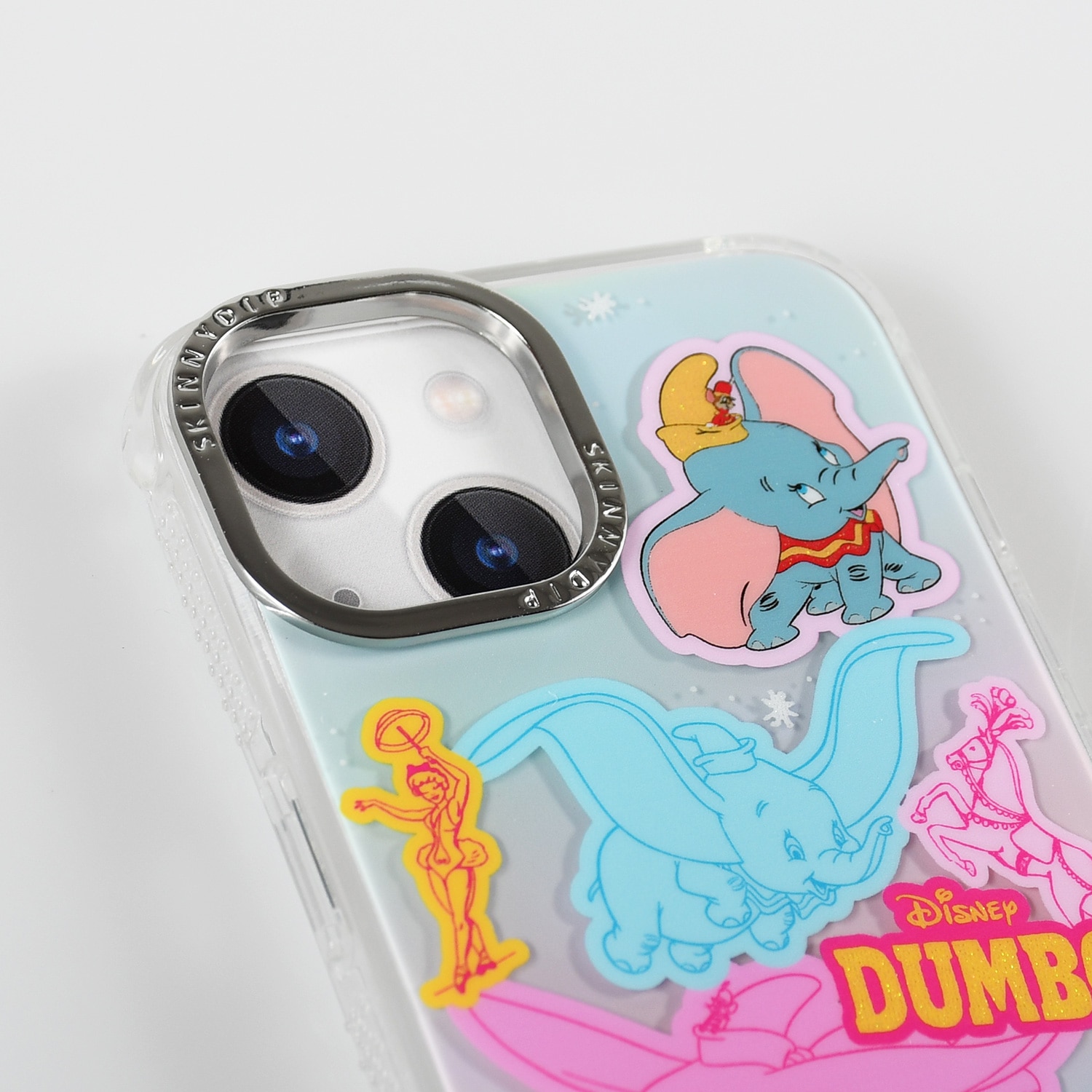 iPhone14/15/16シリーズ用 ケース ダンボ ステッカー ディズニー