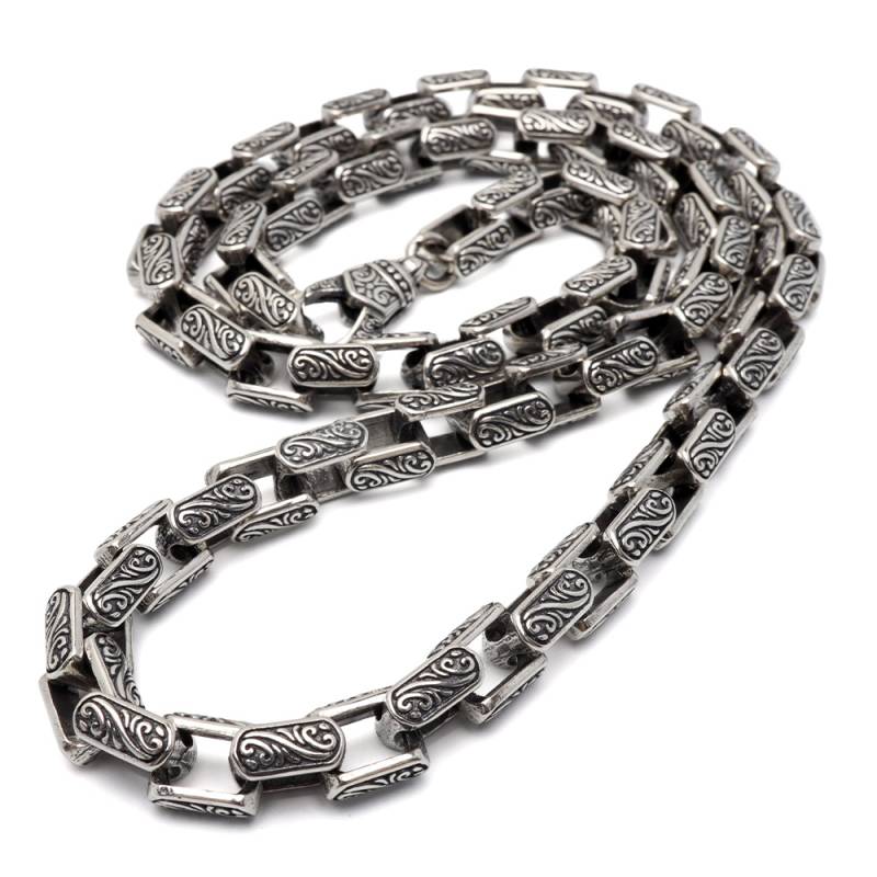 シルバー925 唐草模様のごつめネックレス [ns250] | ネックレス