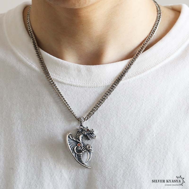 シルバー925 ドラゴンネックレス [ns241-ns186-50cm] | スタイルで探す