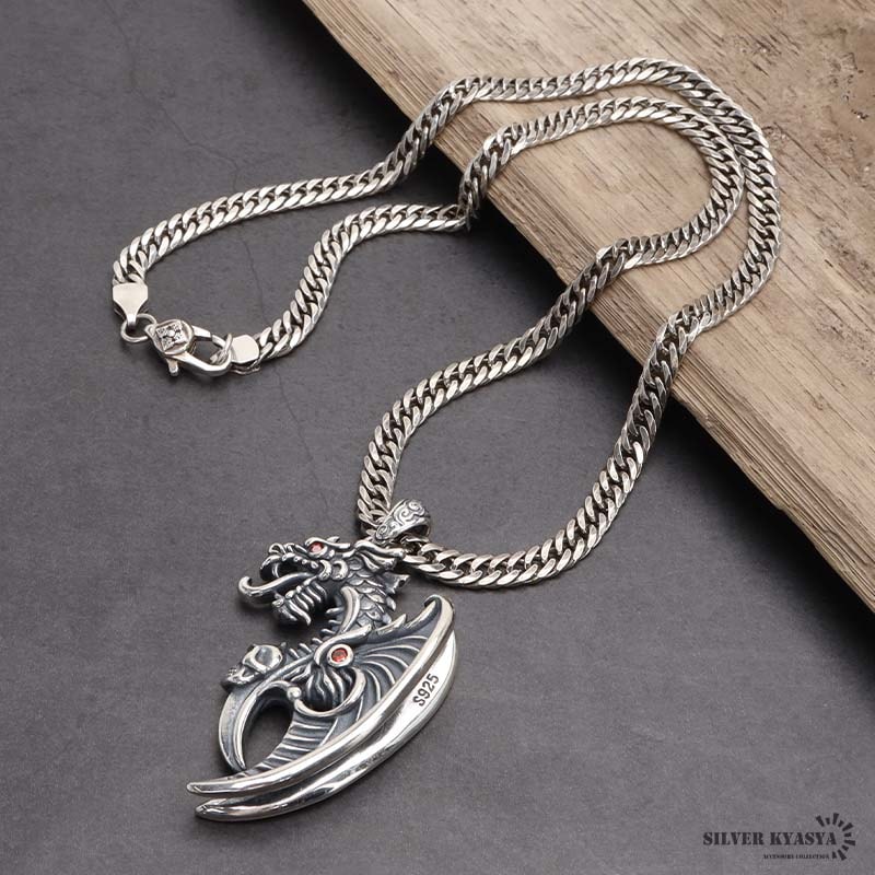 シルバー925 ドラゴンネックレス [ns241-ns186-50cm] | スタイルで探す