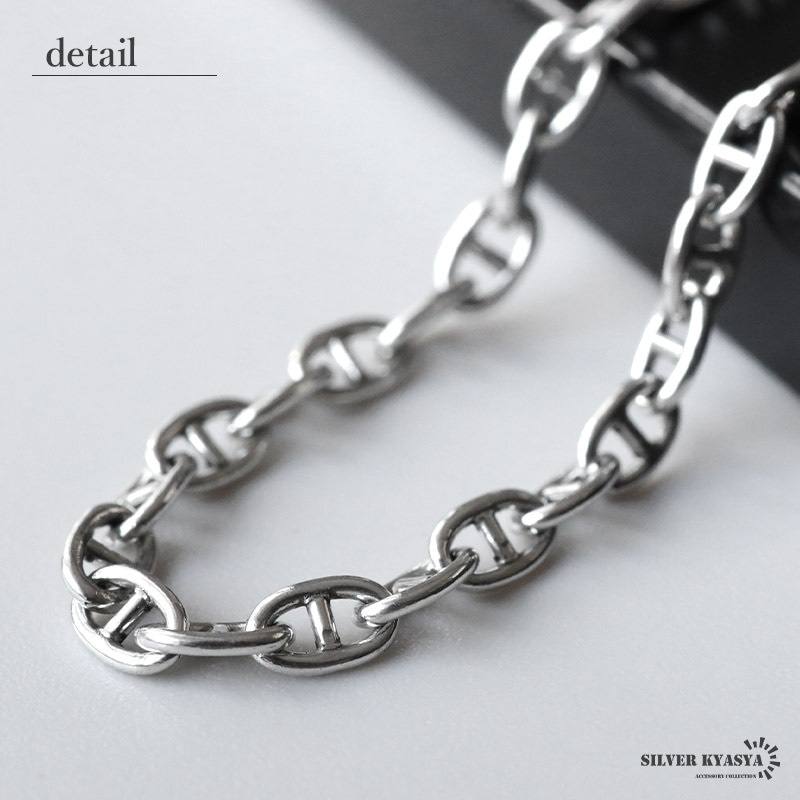 シルバー925 アンカーチェーンのマンテルブレスレット [cb129