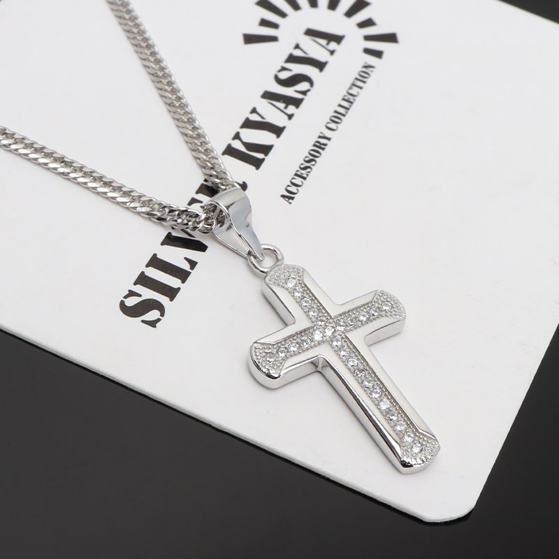 シルバー925 クロスネックレス [ns232-cs053-2mm] | スタイルで探す