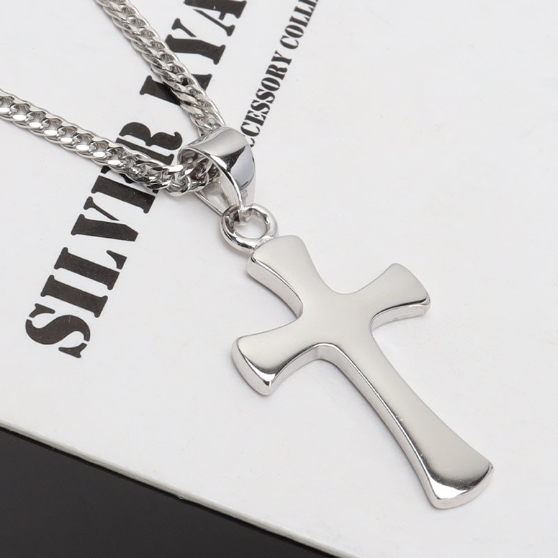 シルバー925 クロスネックレス [ns233-cs053-2mm] | スタイルで探す