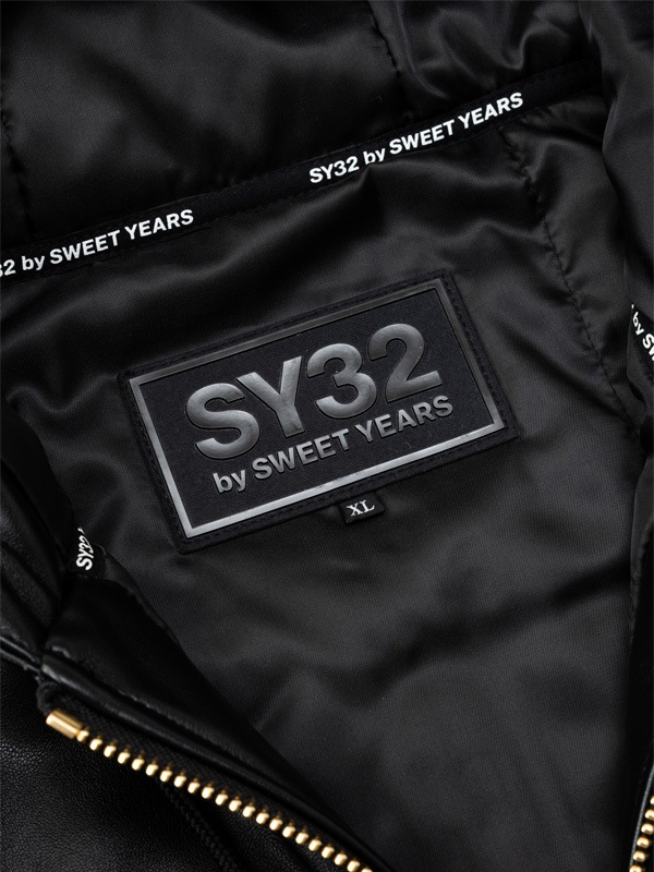 FAKE LEATHER ZIP HOODIE | TOPS,OUTER WEAR | 【公式】SY32 by SWEET