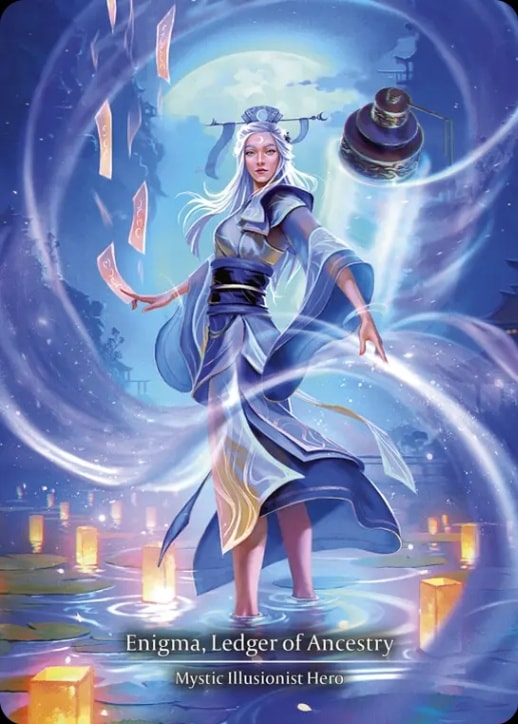 EN】《Cold Foil》[Mystic Illusionist] Enigma, Ledger of Ancestry