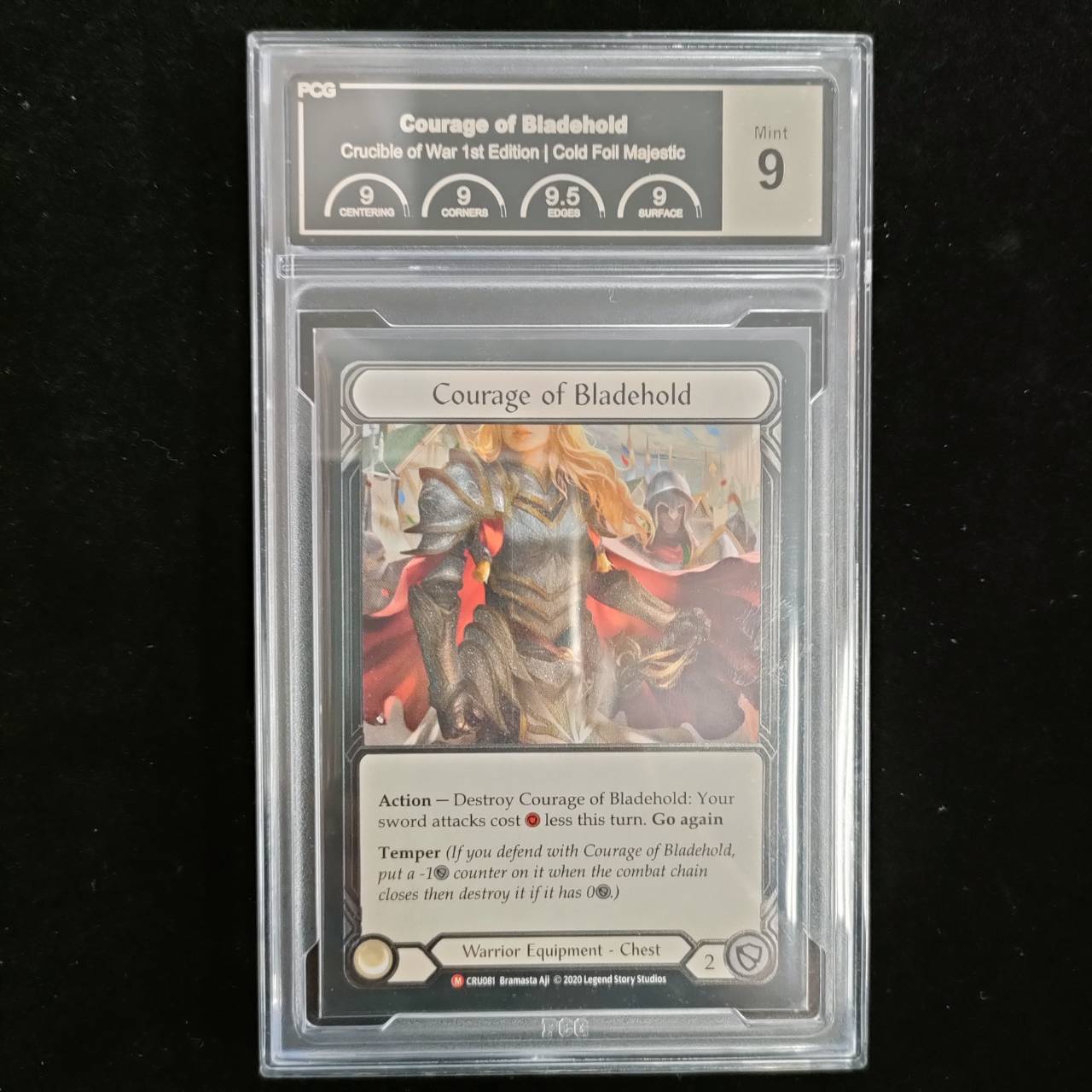 EN】【PCG9】《Cold Foil》[Warrior] Courage of Bladehold 「M」〔CRU