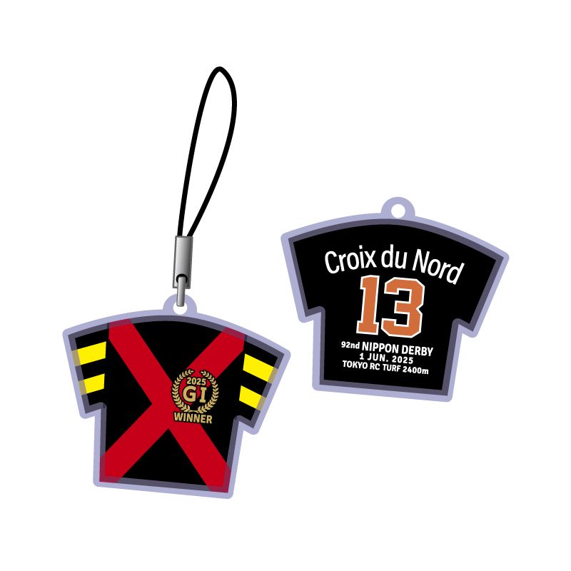 2025GIウイナー勝負服ストラップ【日本ダービー／クロワデュノール