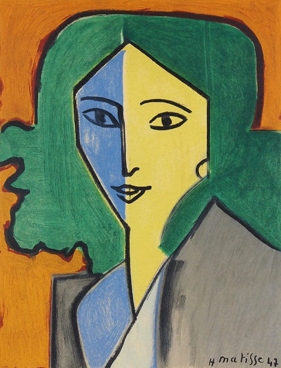 アンリ・マティス 「L・D夫人 緑と青と黄の肖像（147）」 | | アトリエ