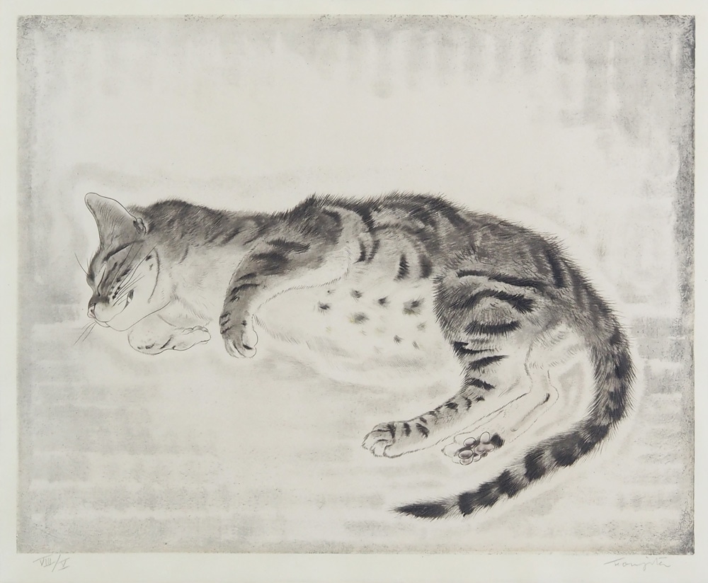 藤田嗣治 「眠る猫」 | | アトリエ・ブランカ