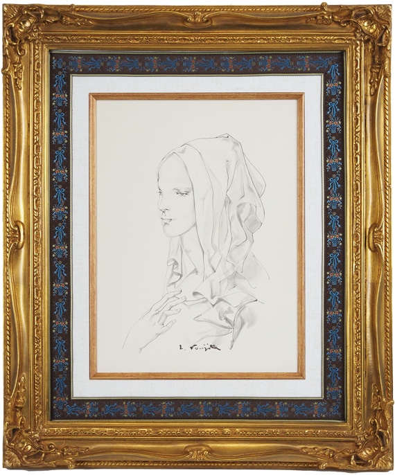 藤田嗣治 「ヴェールを被った若い女」 | | アトリエ・ブランカ