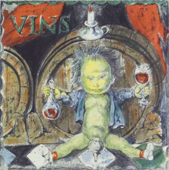 藤田嗣治 「ワイン」 | | アトリエ・ブランカ