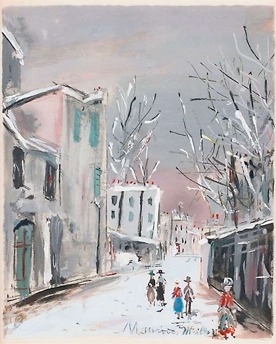 モーリス・ユトリロ 「古きサン・ヴァンサン通り」 | | アトリエ・ブランカ