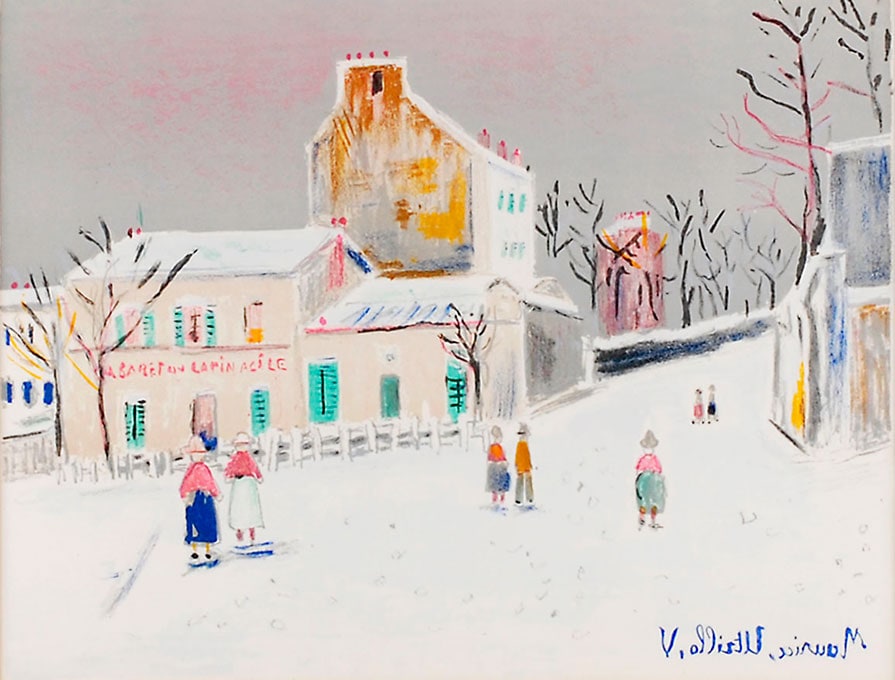 モーリス・ユトリロ 「雪のラパン・アジル」 | | アトリエ・ブランカ