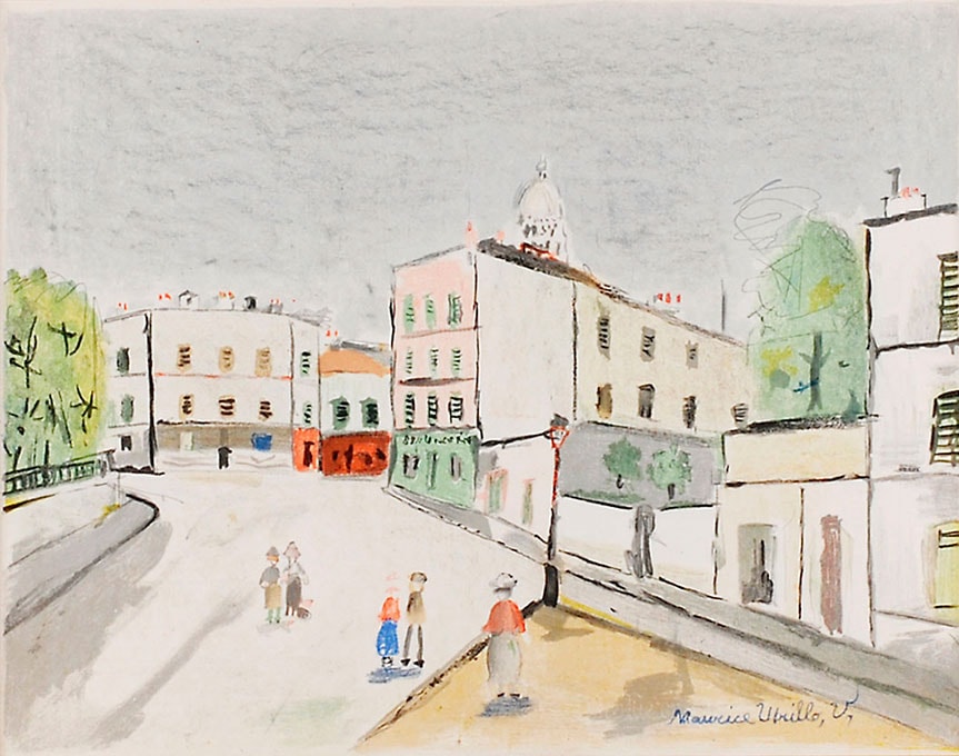 モーリス・ユトリロ 「サクレ・クールの見える街角」 | | アトリエ