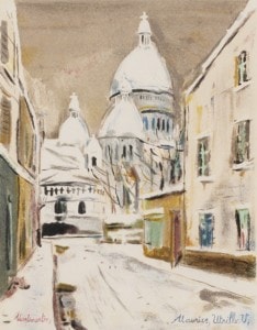 モーリス・ユトリロ 「冬のモン・スニ通り」 | | アトリエ・ブランカ
