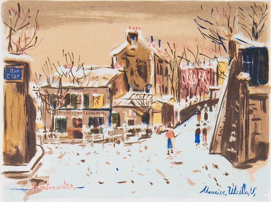 モーリス・ユトリロ 「夕暮れのラパン・アジル」 | | アトリエ・ブランカ