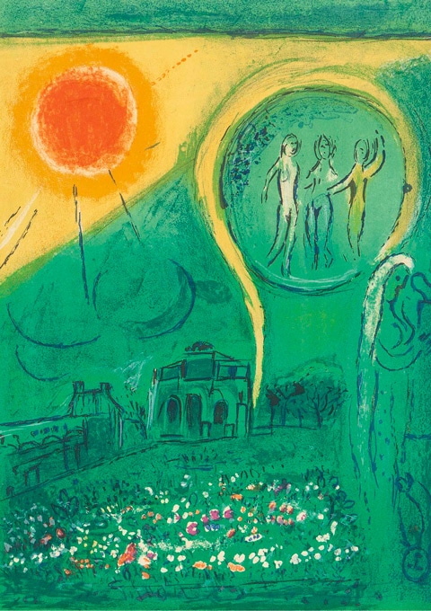 マルク・シャガール 「ルーヴル宮のカルーゼル」 | | アトリエ・ブランカ