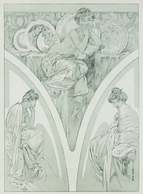 アルフォンス・ミュシャ 「装飾人物集・PL. 1」 ※ご商談中