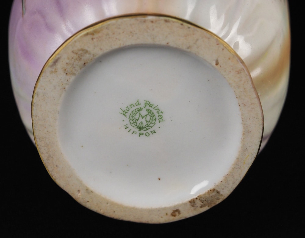 オールドノリタケ 「花文金盛両耳花瓶」 | | アトリエ・ブランカ