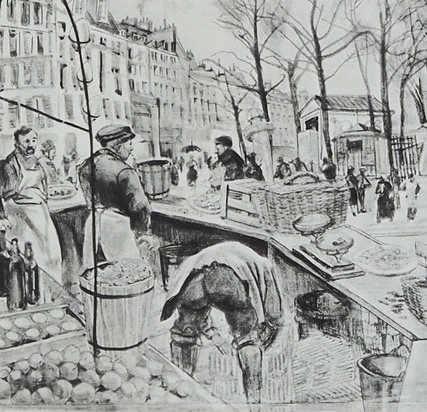 藤田嗣治 「テルヌ広場（モノクロ）」 | | アトリエ・ブランカ