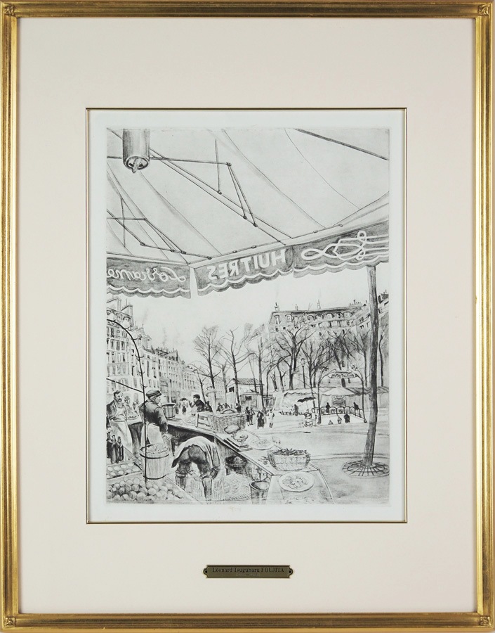 藤田嗣治 「テルヌ広場（モノクロ）」 | | アトリエ・ブランカ