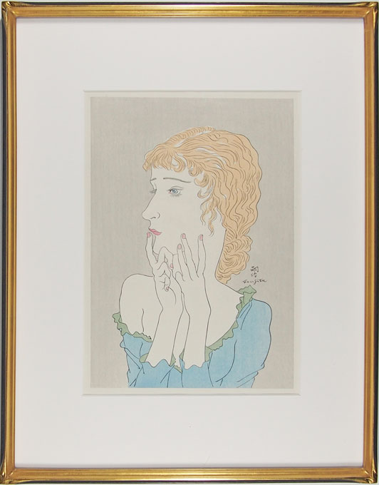 藤田嗣治 「青いブラウスを着たマドレーヌ」 | | アトリエ・ブランカ